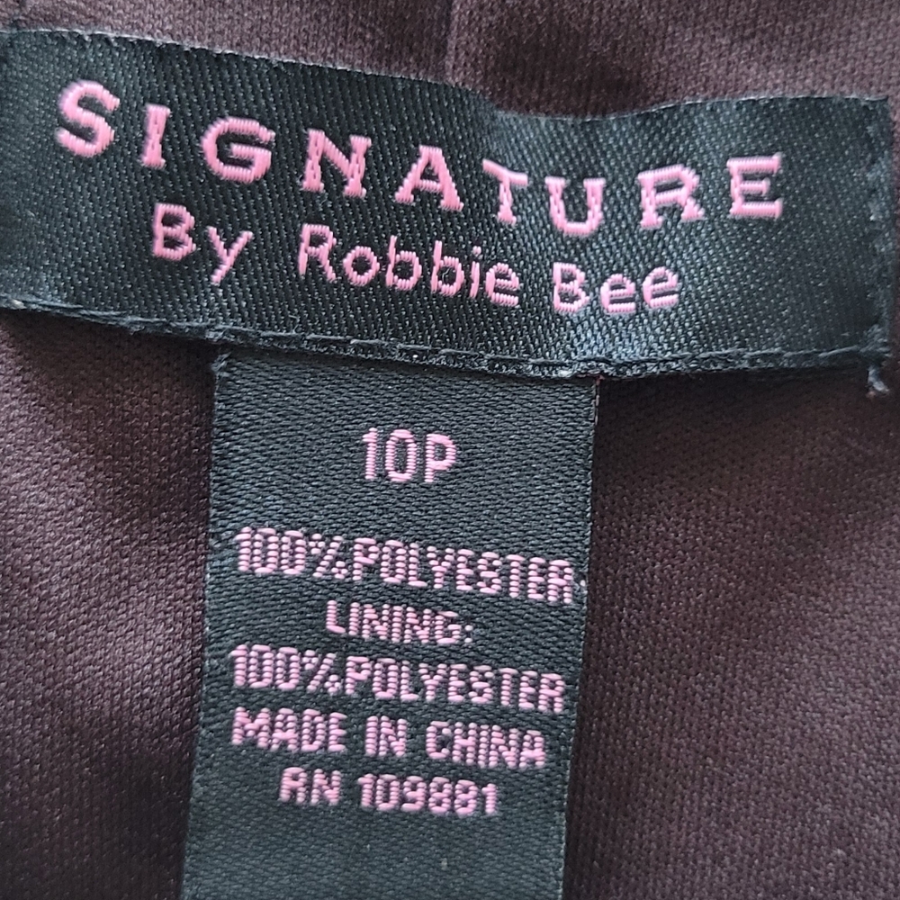Signature brushed Robbie Bee dress women's size 10P - Picture 5 of 12